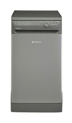 Hotpoint SIAL11010G Freestanding Slimline Dishwasher, Graphite